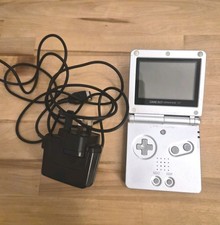 Nintendo Game Boy Advance SP AGS-001 Silver With Charger - Tested Fully Working