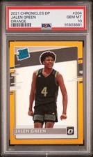 2021-22 Chronicles DP Donruss Optic Orange #204 Jalen Green RC PSA 10 - Pop 2!!