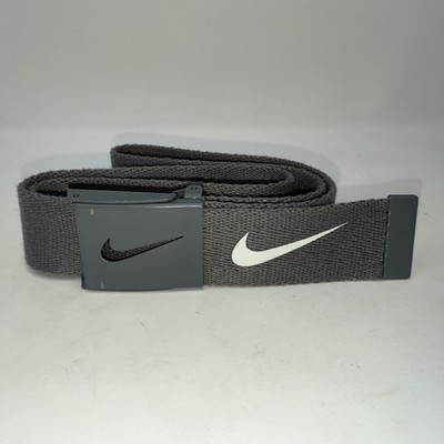 Nike Tech Essential Gray Web Belt Unisex Bottle Opener Buckle Adjustable OS