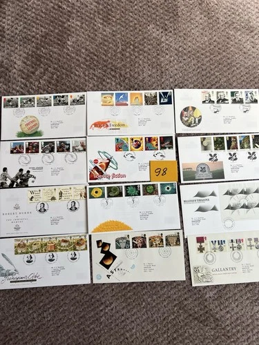 GB First Day Covers 12 Covers 1990-2000 N98