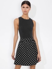 New Alice and Olivia Chara mini Dress - Polka Dot - 14