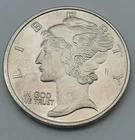 1 ounce Silver Round Mercury Head