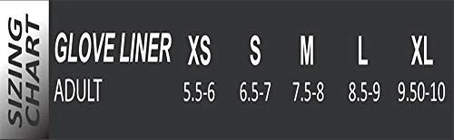 Terramar X большие черные шелковые изолированные перчатки для занятий спортом с сенсорным экраном - Изображение 2 из 2