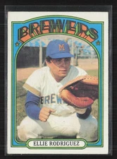 1972 Topps - Ellie Rodriguez #421 - Brewers - Set Break!! EX Combined Shipping!