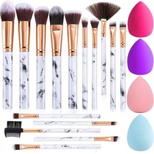 Pinceaux de maquillage FILY 15PCs Ensemble de pinceaux de maquillage en marbr...