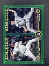 2024 Topps Update Series - Rookie Combos Angel Felipe #US306 Green /99 Athletics