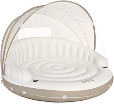 INTEX 58292EP Canopy Island Inflatable Pool Float: Comfortable Lounge Surface