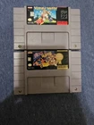 Tetris & Dr Mario Super and warios woods Nintendo SNES Game Cartridge Authentic