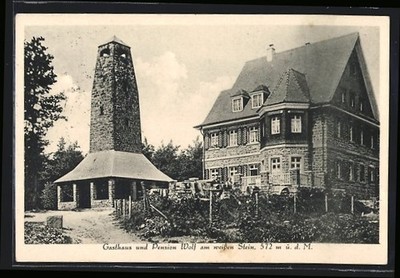 Postcard Heidelberg, Guest House and Pension Wolf am Weiss Stein 