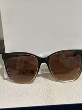 New Ralph Woman Sunglasses RL8201 Gradient Black Beige/Gradient Brown Lens 56mm