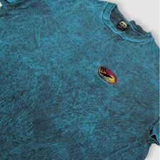 Vintage HL Miller Gold T Shirt Men XL Blue Kauai Hawaii Acid Wash Surf USA Made