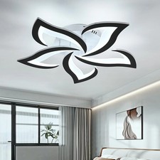 Elegant LED Ceiling Light Cool White Modern 60W Chandelier Living Room φ60cm