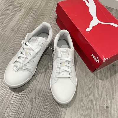 Puma Smash Wns Perf White Silver Women s Sneakers Size 8.5 New With Box