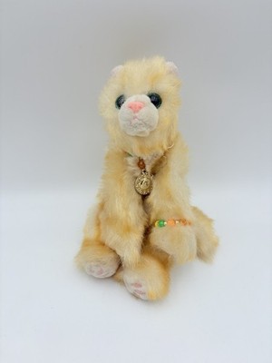 Aurora Catapillers Plush Yellow Kitten Fairy Jewels Stones Floppy Stuffed Toy