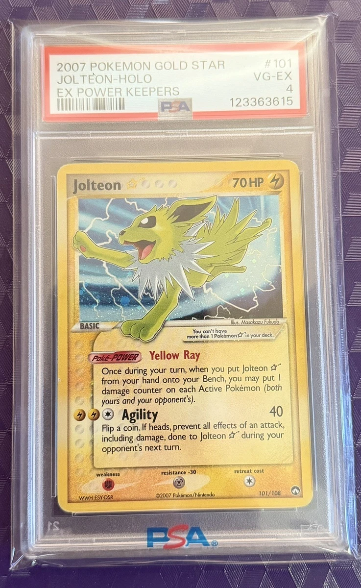 Jolteon Pokémon TCG EX Power Keepers Individual Collectible Card