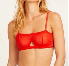 NWT We are HAH by Free People Wired Bra 30-38D Blood Orange