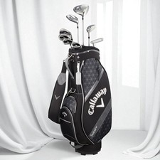 Callaway Solaire 2018 Ladies RH Golf Set 8 Clubs w/Bag  Covers Carbon Shaft BK