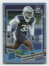2023 Donruss #323 Demarvion Overshown Optic Rated Rookie Preview Holo Prizm