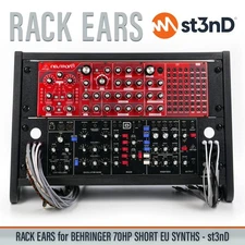 RACK EARS for BEHRINGER 70HP EURORACK CASE SYNTHS (Model-D / CAT / Wasp / Solina