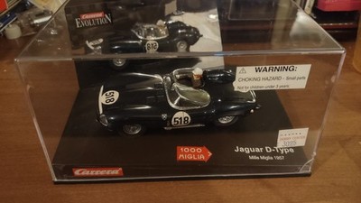 VINTAGE CARRERA JAGUAR D-TYPE 1/32 SLOT CAR w/BOX NICE