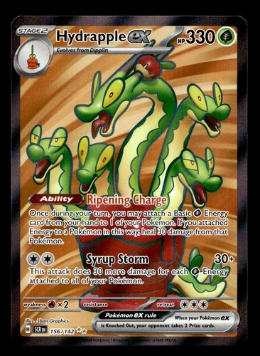Hydrapple ex 156/142 Double Rare Stellar Crown Pokemon Holo Near Mint