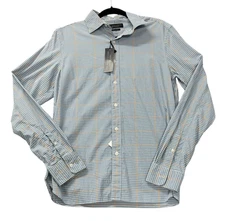 NEW The Men's Store at Bloomingdale's Slim Fit Dress Shirt Blue Size Small NWT