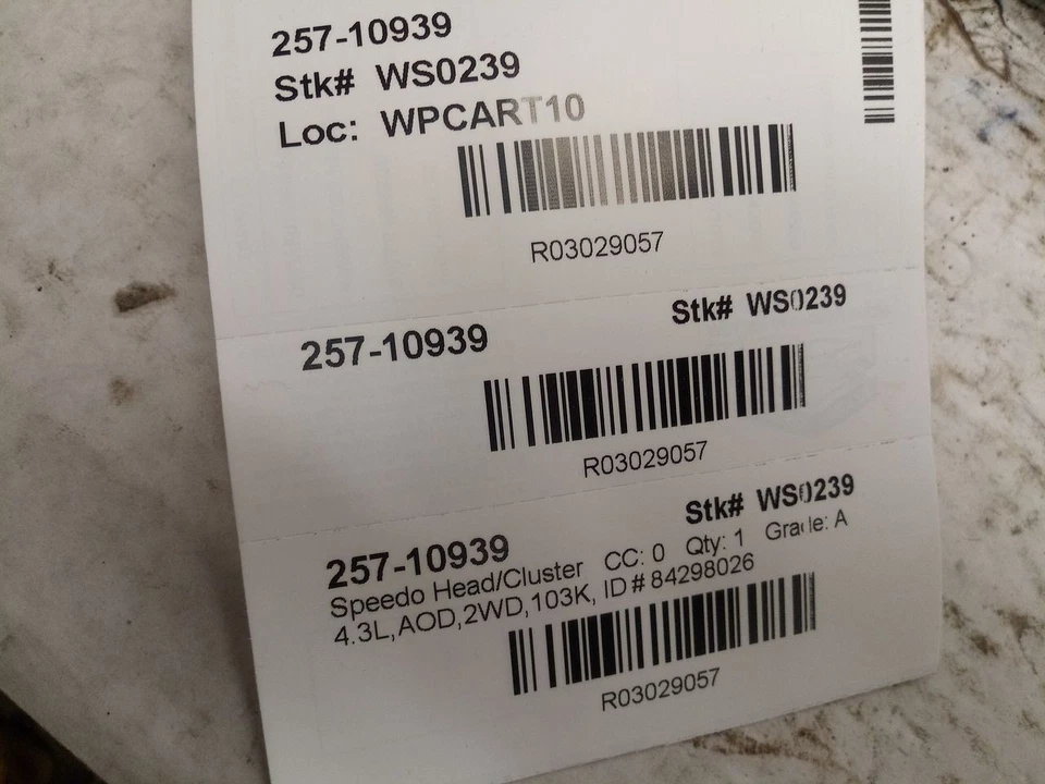 2018 Chevrolet Silverado 1500 Speedometer 3029057 - Image 2 of 4