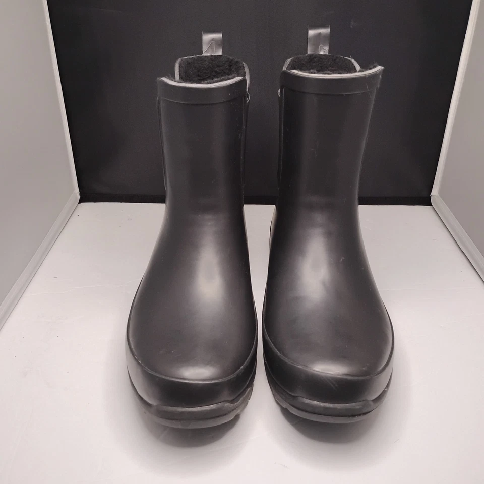 Talla: 8 Bota de lluvia Eddie Bauer para mujer - Bota al tobillo de goma resistente a la intemperie Foto 3 de 4