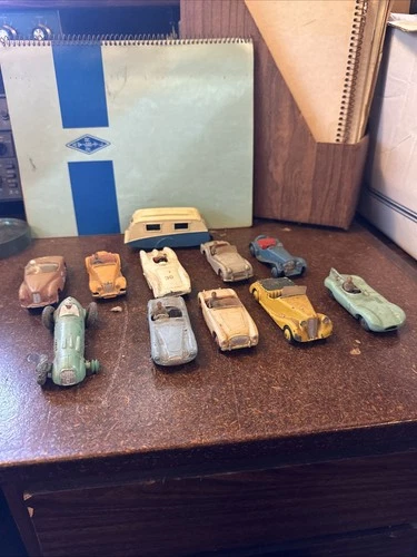 Vintage Dinky Toys Diecast Car Lot– All Dinky – Racing & Sports Cars w/Caravan