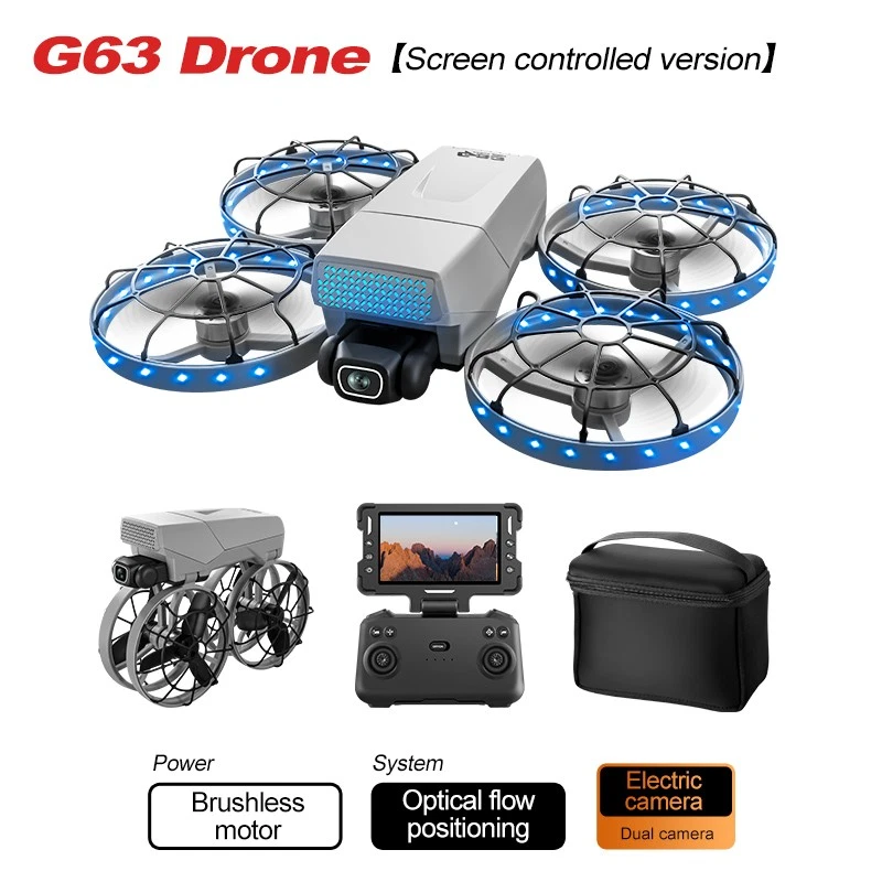 Cool Light Drone 4.3" Remote Control Screen Protection Aircraft Toy G63 - Image 2 of 4