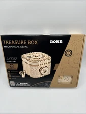 Rokr Treasure Box Mechanical Gears  - 3D Wooden Puzzle LK502 NEW Sealed