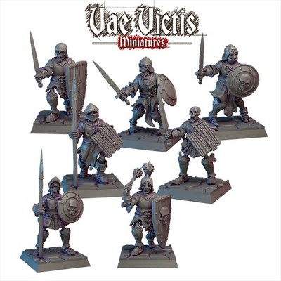 Vae Victis 28mm Skeleton Warband Warband for Mordheim, D&D, Frostgrave
