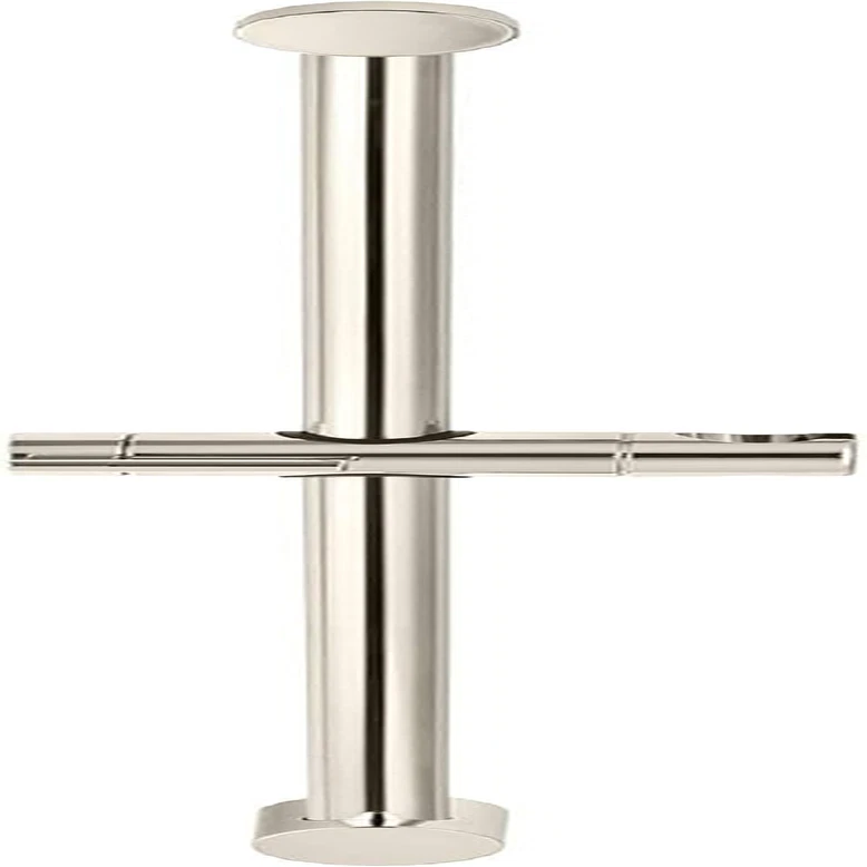 Polished Nickel 30" Round Handheld Shower Head with Slide Bar