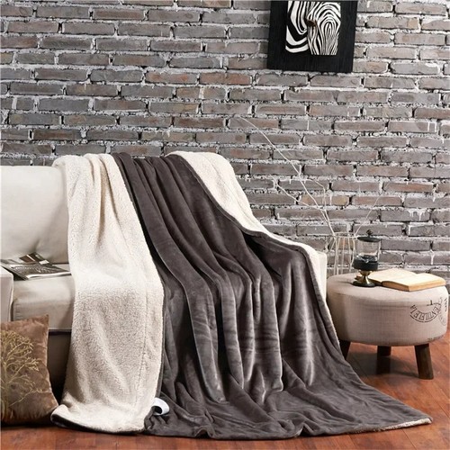 Heated Throw Blanket Fleece Sherpa Reversible Soft Warm Cosy Winter Blanket
