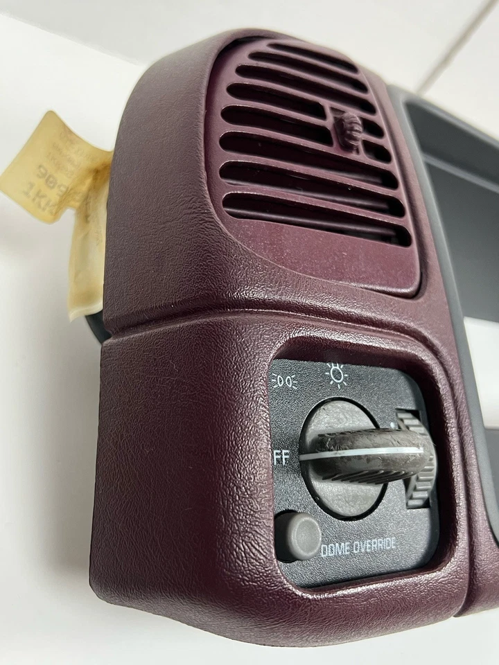 95-99 OEM GM Escalade Sierra Silverado Tahoe Suburban tablero moldura panel bisel rojo Foto 3 de 4