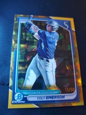 2024 Bowman - Prospects Gold Sapphire#BP-10 Colt Emerson /50