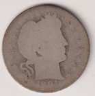 1901 P BARBER QUARTER DOLLAR 90% SILVER PENNSYLVANIA .25¢ UNITED STATES AMERICA