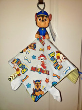 CHASE PAW PATROL- BABY SECURITY QUILT BLANKET WITH SENSORY TAGS - HOME SEWN