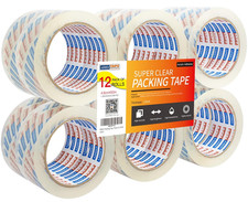 Packaging Tape for Moving Boxes Heavy Duty Clear, 50M Length 4.8Cm Width,2.6Mil