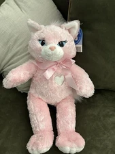 Build A Bear Retired 20 in Purriness Kitty Princess Pink Plush Sparkle Cat