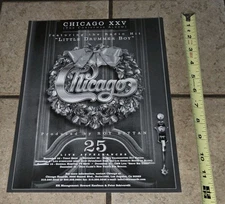 Chicago Band 25 Little Drummer Boy 90s PROMO RADIO STATION TRADE AD Poster 9x12