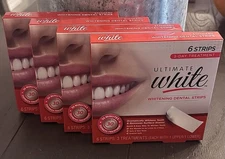 *4* PKS, Ultimate White, “Whitening Dental Strips” 6 Strips Per Pack, NIB