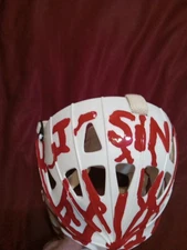J-SIN BLOODY MYLEC FULL SIZED ADULT HOCKEY MASK