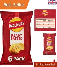 Delicious Ready Salted Crisps Multipack 6x25g – Perfect for Snacking