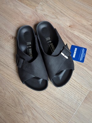 Birkenstock Arosa Exquisite All Leather EU 38 Womens 7-7.5 Tumbled Leather Rare