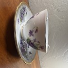 Clarence Purple Floral Bone China Tea Cup & Saucer Set, 2-Piece, England — photo 5