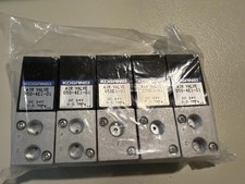 Koganei 050E1 & 050-4E1 Solenoid Valve Manifold Assembly - 5 Valves, New
