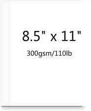 Cover stock Paper, White Cardstock 8.5 x 11, 110 lb/300 gsm Heavy Card Stock for