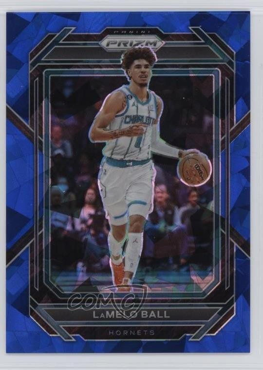2022-23 Panini Prizm Blue Ice Prizm 42/125 LaMelo Ball #150 1s2h