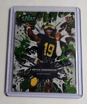 2025 WILD CARD ROOKIE 1ST TRADING CARD 2/4 BRYCE UNDERWOOD MICHIGAN WOLVERINES  